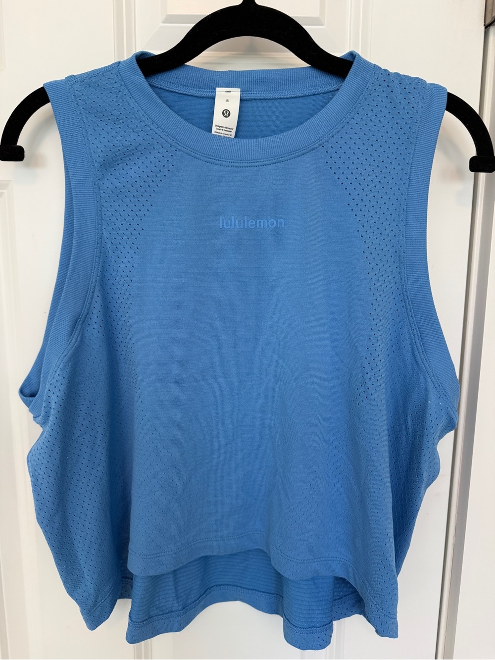 lululemon athletica Sky Blue Perforated Performance Tank